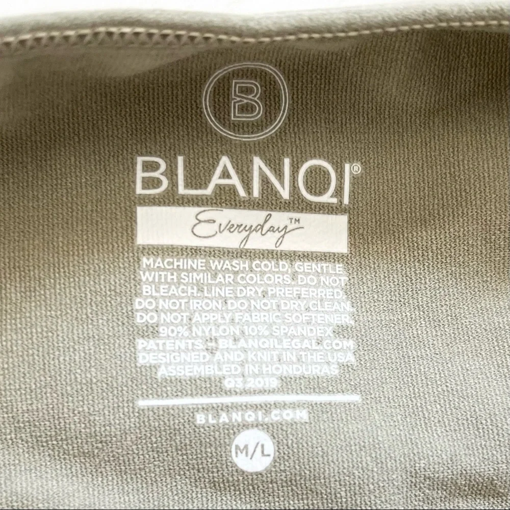 BLANQI NWT Everyday Maternity Racerback Tank Dress In Sage Green Size M/L - Picture 4 of 8